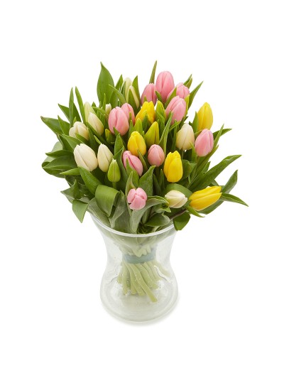 Bouquet de 40 tulipanes variados